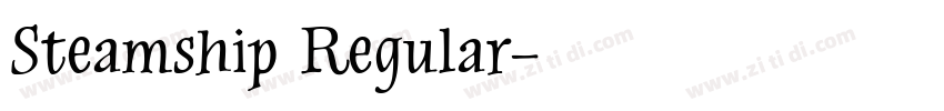 Steamship Regular字体转换